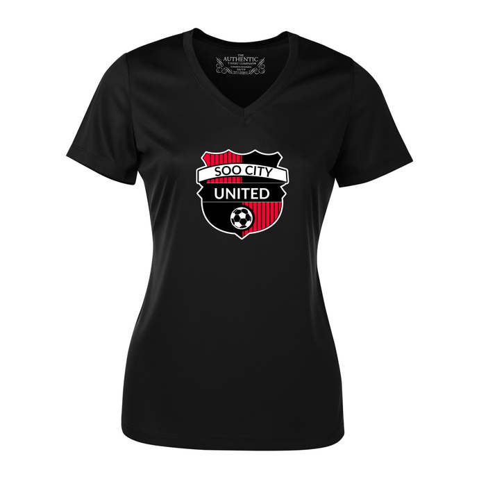 Soo City United 2011 Girls Pro Team Ladies V-Neck Tee