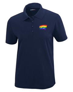 ADSB Rainbow Logo Ladies Cut Performance Piqué Polo