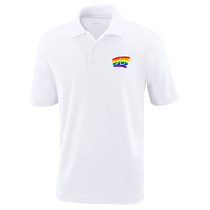 ADSB Rainbow Logo Performance Piqué Polo