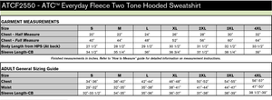 Your Team's Everyday Fleece Adult 2-Tone Hooded Sweatshirt