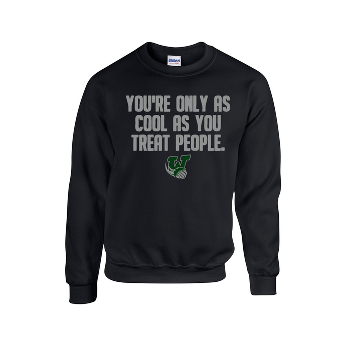 White Pines 'Be Cool' Fleece Crewneck Sweater