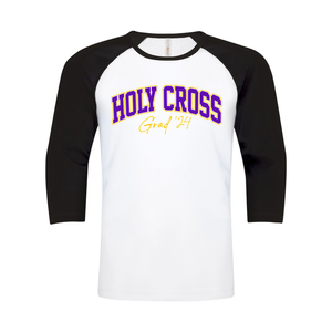 Holy Cross GRAD 2024 Campus Edition Ring Spun Baseball Tee