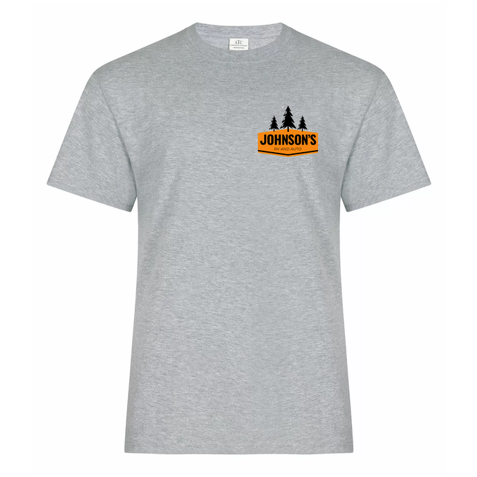 Johnson's RV and Auto Everyday Ring Spun Cotton Tee (FLC Logo With Trees)