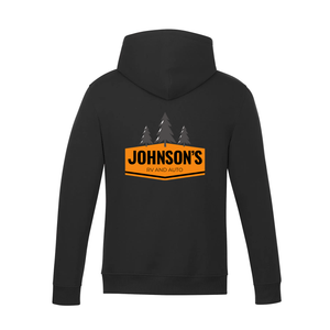 Johnson's RV and Auto Vault Pullover Hooded Sweatshirt (FLC Logo No Trees + Full Back Logo With Trees)