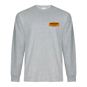 Johnson's RV and Auto Everyday Ring Spun Cotton Long Sleeve Tee (FLC Logo No Trees + Full Back Logo With Trees)