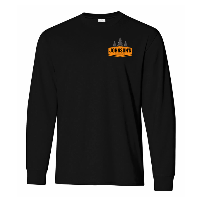 Johnson's RV and Auto Everyday Ring Spun Cotton Long Sleeve Tee (FLC Logo With Trees)