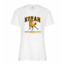 Load image into Gallery viewer, Korah Intermediate STAFF Everyday Ring Spun Ladies Cotton Tee