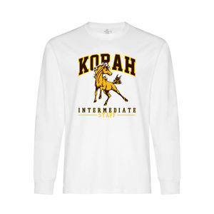 Korah Intermediate STAFF Everyday Ring Spun Cotton Long Sleeve Adult Tee