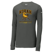 Load image into Gallery viewer, Korah Intermediate STAFF NIKE Dri-FIT Cotton/Poly Long Sleeve Tee