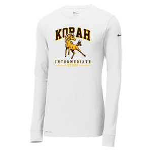 Korah Intermediate STAFF NIKE Dri-FIT Cotton/Poly Long Sleeve Tee