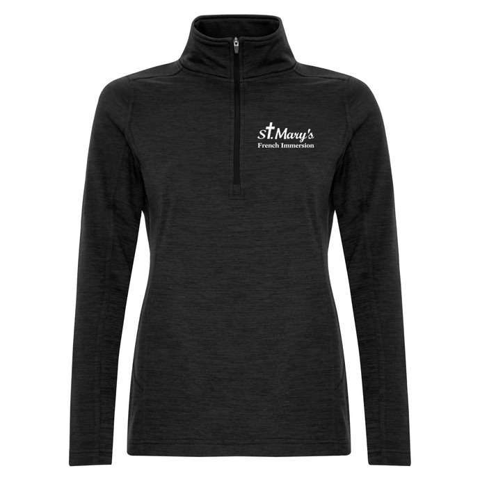 SMFI STAFF Dynamic Heather Fleece 1/2 Zip Ladies Sweatshirt