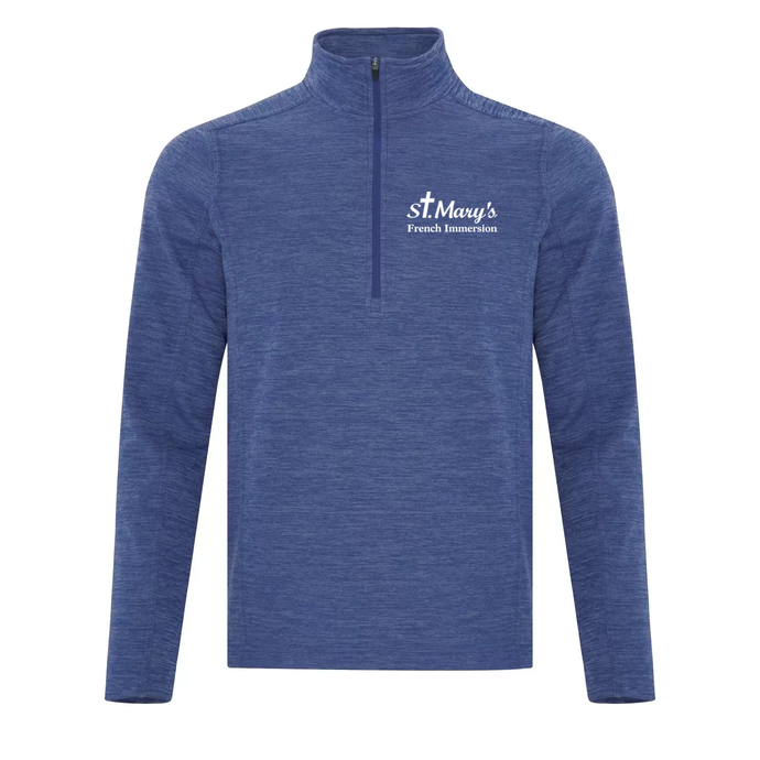 SMFI STAFF Dynamic Heather Fleece 1/2 Zip Sweatshirt