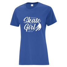 Load image into Gallery viewer, Ringette Club &#39;Try To Keep Up&#39; Everyday Cotton Ladies Tee