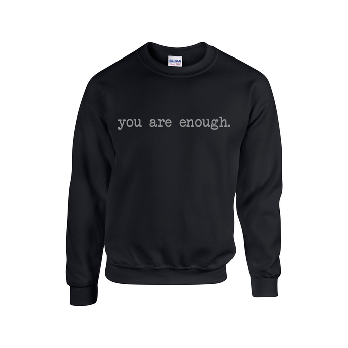 White Pines 'You Are Enough' Fleece Crewneck Sweater