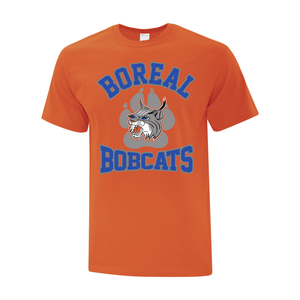 Boreal Bobcats Logo Spirit Wear Adult Tee