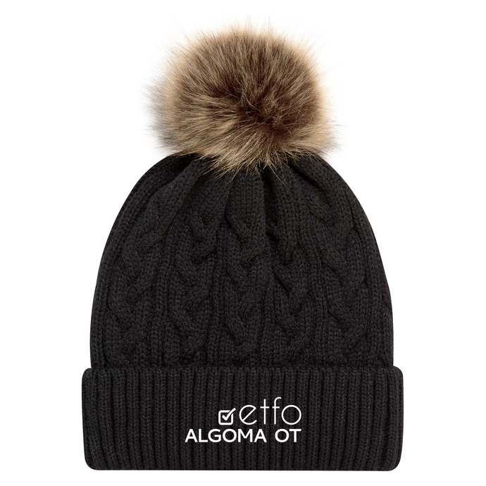 ETFO Algoma OT Faux Fur Pom Pom Toque