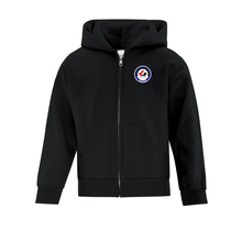 Load image into Gallery viewer, HSCDSB Hockey Academy Youth Hooded Full Zip Sweatshirt Embroidered