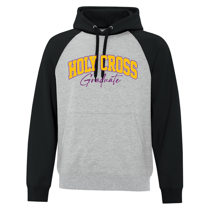 Holy Cross GRAD 2024 Campus Edition Adult Two Tone Hooded Sweatshirt