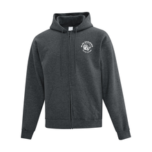 Load image into Gallery viewer, R.M. Moore Hooded Full Zip Adult Sweatshirt Embroidered