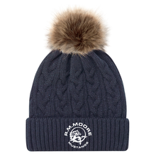 Load image into Gallery viewer, R.M. Moore Faux Fur Pom Pom Toque