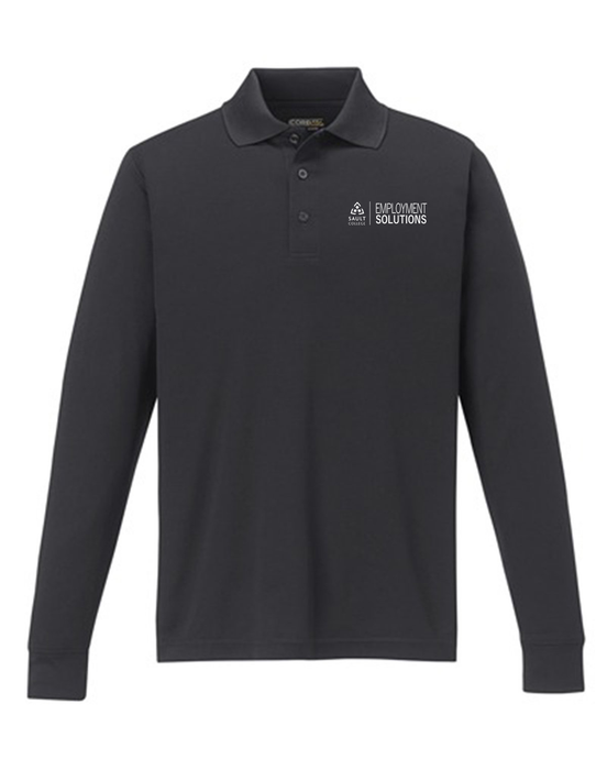 Sault College Employment Solutions Pinnacle Performance Long Sleeve Piqué Polo