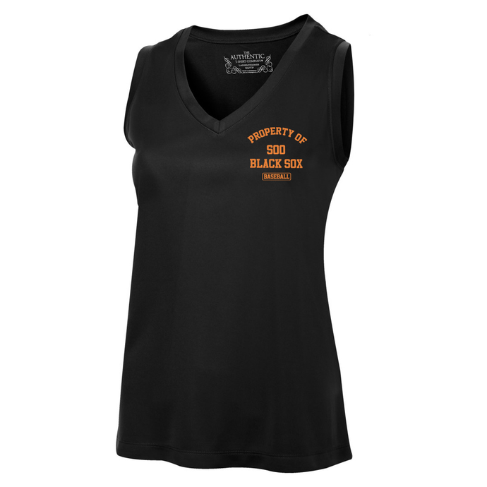 Property Of Soo Black Sox Pro Team Ladies Tank