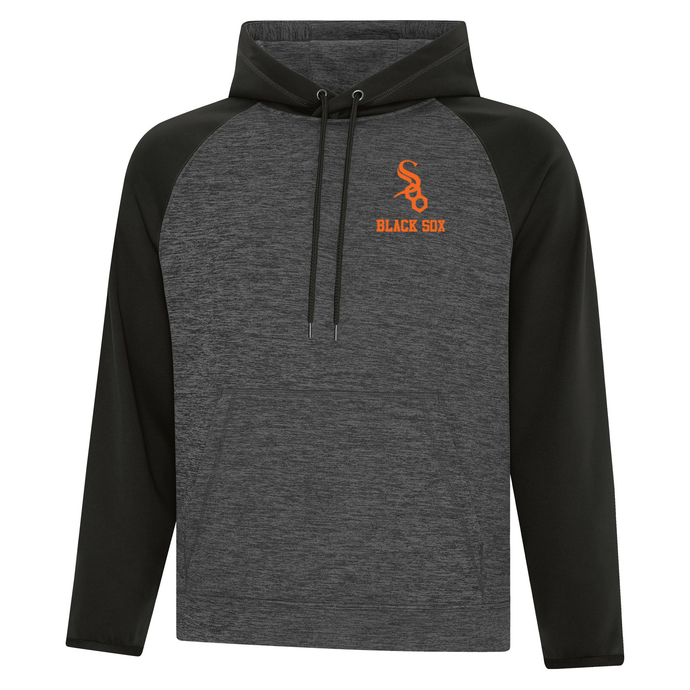 Soo Black Sox Dynamic Heather Fleece Two-Tone Hoodie