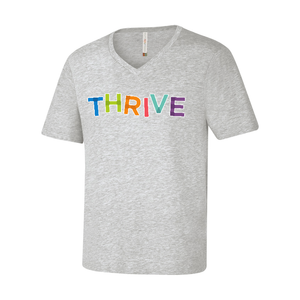 THRIVE Ring Spun Cotton V-Neck Tee